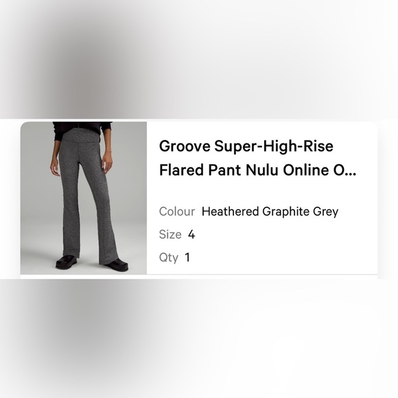 Lululemon Groove Nulu Super High Rise Flared Pant - Picture 15 of 15